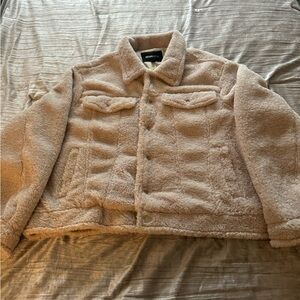 Size xxl Furry cropped jacket from fashion, nova men